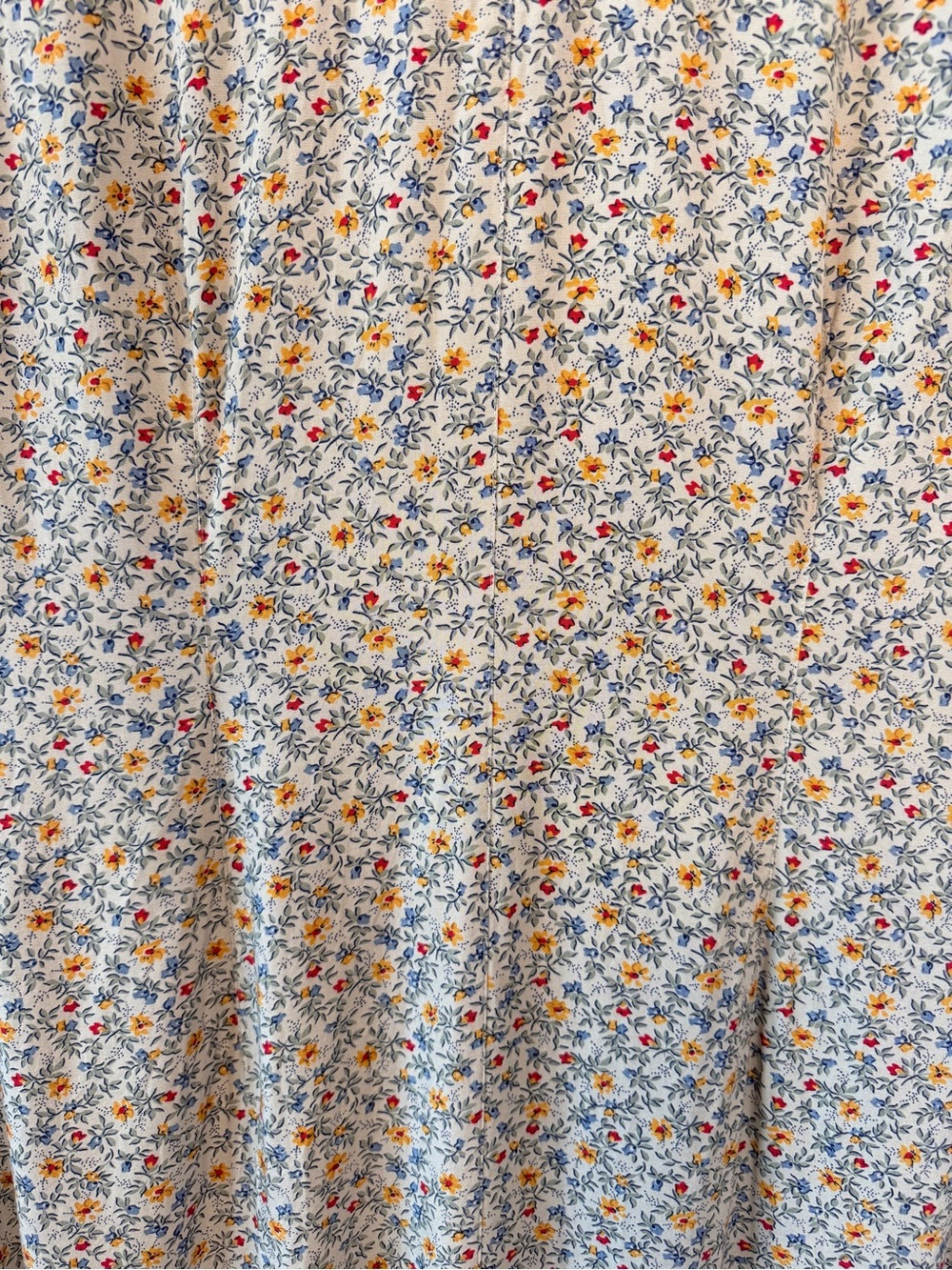 Vintage Liz Claiborne Floral Maxi Dress Cottagecore Prairie Petite 12 - Picture 7 of 8